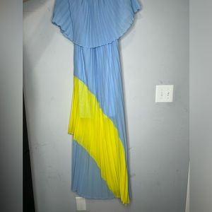 Pleated Off the Shoulder Dress